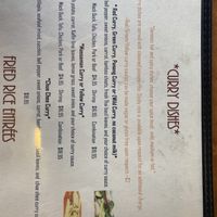 After asking, all curries can be made vegan. Staff is very knowledgeable.   at Thai Garden in St Paul