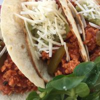 Soy protein chilli at Duzu Kafe Taberna in Durango