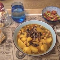 Un marmitako riquísimo at Duzu Kafe Taberna in Durango