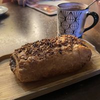 Napolitana de chocolate  at Duzu Kafe Taberna in Durango