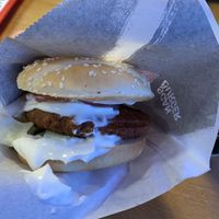 Veg burger   at Kuukkeli in Saariselkae