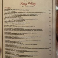   at Kings Valley Egyptian Cuisine in Forster