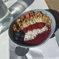 Very Berry Smoothie Bowl  at Ebike Cafe at Deheers in Weymouth