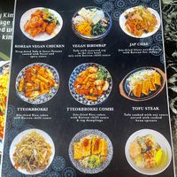Vegan Korean menu (ask for the Japanese vegan menu too)   at Yoshi Sushi in West London
