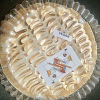 Vegan Lemon meringue pie at King of Tarts in Edmonton