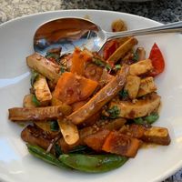 Lemongrass tofu at My Burma in Davis