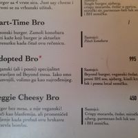 Adopted Bro vegan burger at Burger House in Belgrade