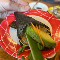 Vegetable hand roll #Veganuary at Niji Sushi Bar in Kingsford