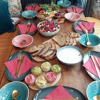 Der Brunch extra für unser Gruppe at Beezou in Dortmund