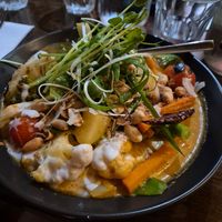 Vegan massaman curry at Louder Louder in Northbridge