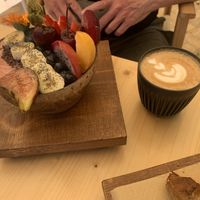 Dragon fruit bowl  at Nibs Healthy Bar in Menorca