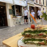 Vegan attack sandwich  at Nibs Healthy Bar in Menorca