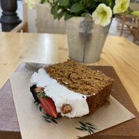 Carrot cake  at Nibs Healthy Bar in Menorca