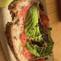 Avo on toast   at Nibs Healthy Bar in Menorca