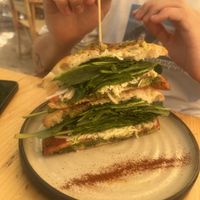 Vegan Mafia Sandwich  at Nibs Healthy Bar in Menorca