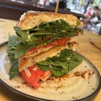 Vegan Mafia sandwich   at Nibs Healthy Bar in Menorca