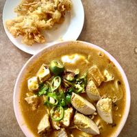 Mee Rebus and Vegetable Snack  at Sin Sheng Huat 新盛发茶室 in Johor Bahru