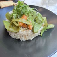 Vegan risotto  at Bonnard in Paris