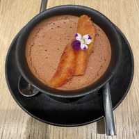 Chocolate Mousse with blood orange and mandarin   at Bonnard in Paris