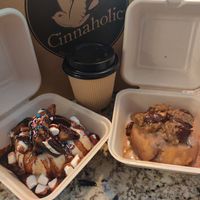 LBC party and the Snoop Dogg peanut butter at Cinnaholic in Long Beach