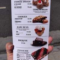 Menu at Cinnaholic in Long Beach