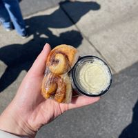 baby buns (at VegFest)   at Cinnaholic in Long Beach