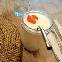 Pineapple and coconut Lassi vegan style at Dane & Port - Natural Kitchen in Bournemouth