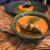 Red pepper hummus - so creamy!   at Dane & Port - Natural Kitchen in Bournemouth