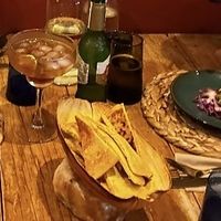 Chickpea bread was incredible !  at Dane & Port - Natural Kitchen in Bournemouth