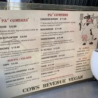  at Cow's Revenge Vegan in Panama City