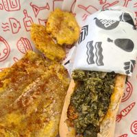 The choripan tableño wasn't that great in taste and the portion too little for $11. at Cow's Revenge Vegan in Panama City