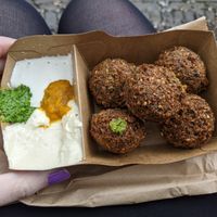 Falafel balls at FLFL - Utrecht in Utrecht