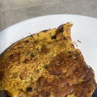 Vegan omelette  at Joy Food in Dharamkot