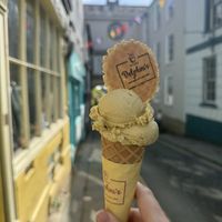   at Delphini's Gelato in Totnes