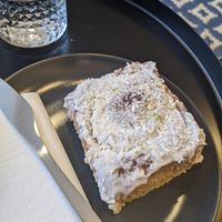 Lime and Coconut bun at Frankie Coffee in Glasgow