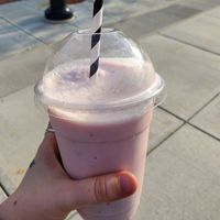 Vegan milk shake at The Nutmeg Fudge Company in Torrington