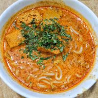 Curry noodles at Tian En Vegetarian  in Johor Bahru