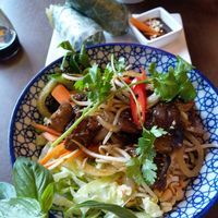 #38 Bún nãm xào and #50 Gỏi Cuốn Đậu at Pho C&P in Aarhus