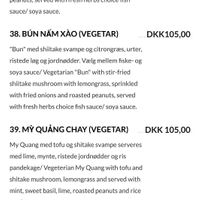 Updated menu 1 at Pho C&P in Aarhus