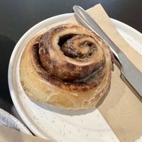 Cinnamon bun   at Tarmachan in Ballater