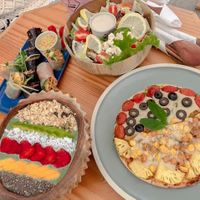 With delicious food 😋  at iVegan Supershop Da Nang - Healthy Plant Based Cafe in Da Nang