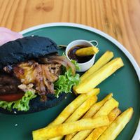 charcoal bun  at iVegan Supershop Da Nang - Healthy Plant Based Cafe in Da Nang