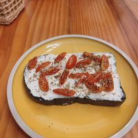 Cream cheese toast at iVegan Supershop Da Nang - Healthy Plant Based Cafe in Da Nang