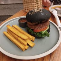 Ohana pineapple burger at iVegan Supershop Da Nang - Healthy Plant Based Cafe in Da Nang