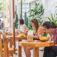 Full of customers when we visited at iVegan Supershop Da Nang - Healthy Plant Based Cafe in Da Nang
