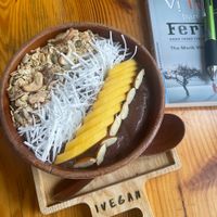 super acai smoothie bowl at iVegan Supershop Da Nang - Healthy Plant Based Cafe in Da Nang