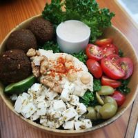 falafel bowl at iVegan Supershop Da Nang - Healthy Plant Based Cafe in Da Nang