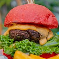 Vegan meat burger  at iVegan Supershop Da Nang - Healthy Plant Based Cafe in Da Nang