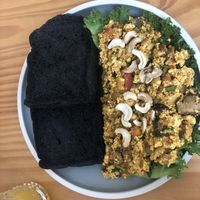 Scrambled Tofu with Bread   at iVegan Supershop Da Nang - Healthy Plant Based Cafe in Da Nang