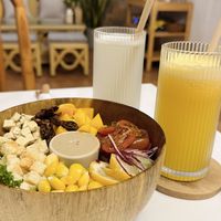 Caesar salad, Lemon juice, Passion fruit juice   at iVegan Supershop Da Nang - Healthy Plant Based Cafe in Da Nang